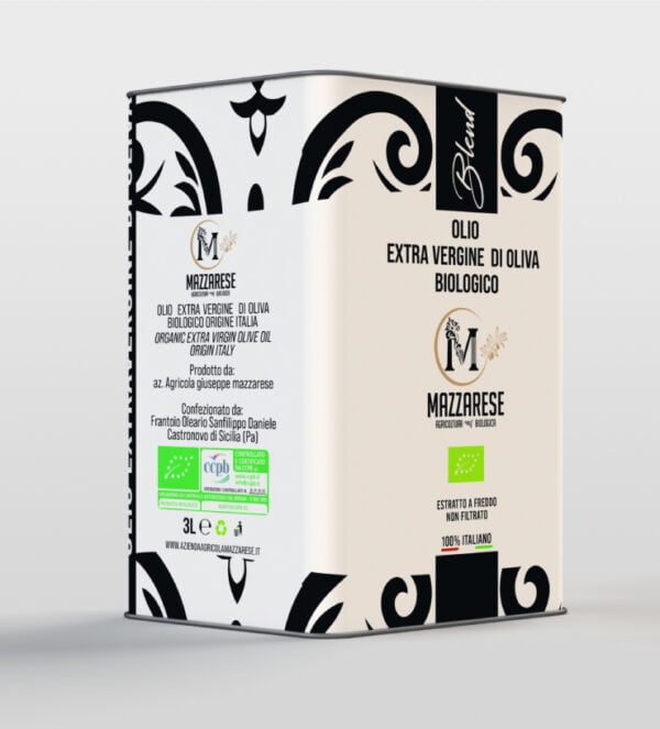 Olio extravergine di oliva Biologico Blend 3 litri